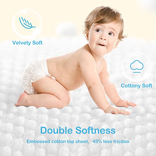 Newborn Baby Diapers Size 2(12-18lb) 74 Count Babycozy Bouncy Soft Diapers Hypoallergenic, Dry Disposable Diapers with Softer Touch 0.8D Diaper &10 Micron Velvet Fiber to Protect Sensitive Infant Skin