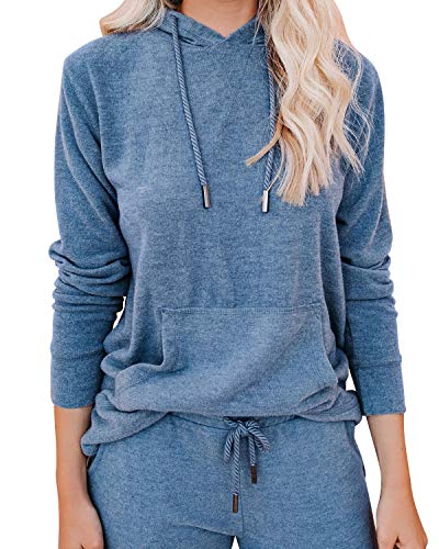 Lounge Sets for Women Two Piece Outfits Sweatsuits Sets Long Pant Loungewear Workout Athletic Tracksuits with Pockets